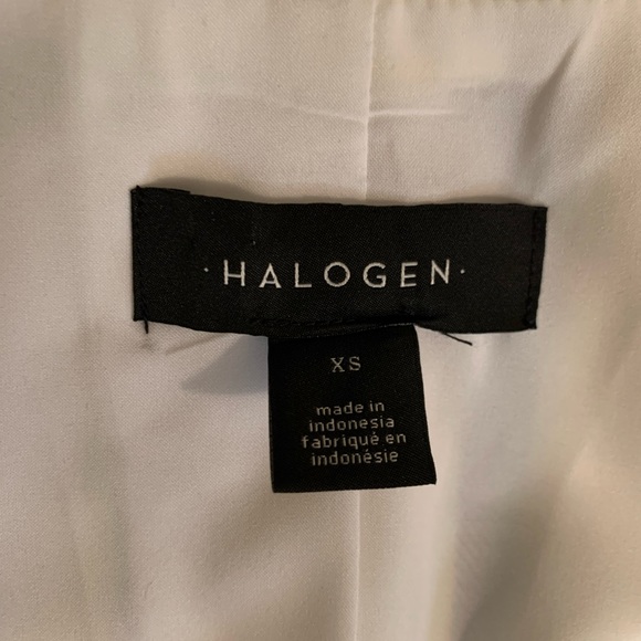 Halogen Nordstrom ladies striped cotton blend blazer Sophisticated & sexy XS - Picture 3 of 8